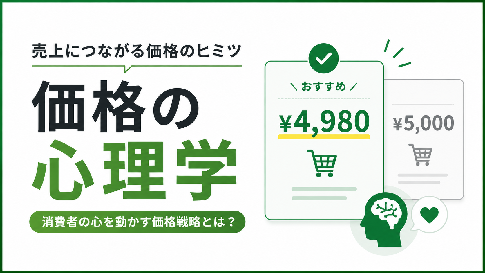 価格の心理学をEC実務に活かすためのイメージ